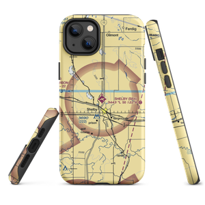 Shelby Airport (SBX) VFR Sectional  Tough iPhone Case