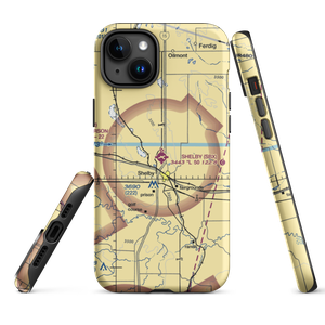 Shelby Airport (SBX) VFR Sectional  Tough iPhone Case