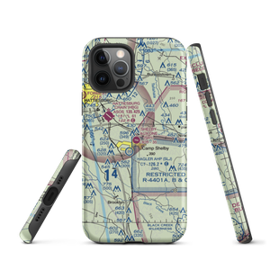 Shelby Auxiliary Field One Airport (SH1) VFR Sectional  Tough iPhone Case