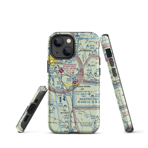 Shelby Auxiliary Field One Airport (SH1) VFR Sectional  Tough iPhone Case