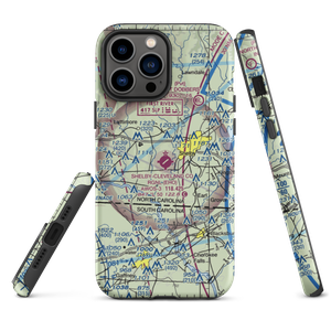 Shelby-Cleveland County Regional Airport (EHO) VFR Sectional  Tough iPhone Case