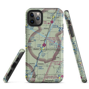 Sheldon Regional Airport (SHL) VFR Sectional  Tough iPhone Case