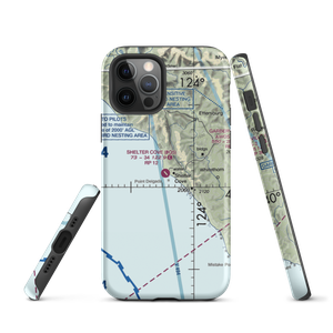 Shelter Cove Airport (0Q5) VFR Sectional  Tough iPhone Case