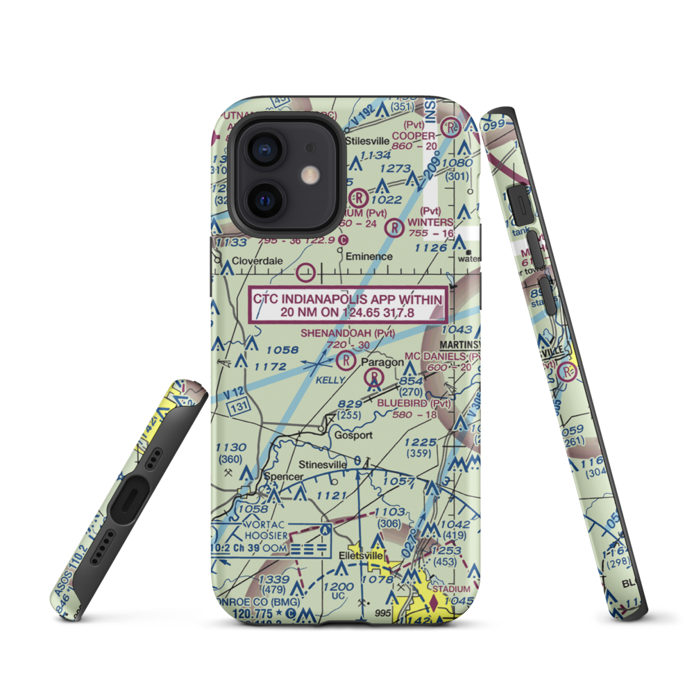 Shenandoah Flying Field (3II1) VFR Sectional  Tough iPhone Case iPhone 12 model shown