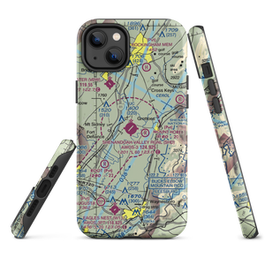 Shenandoah Valley Regional Airport (SHD) VFR Sectional  Tough iPhone Case