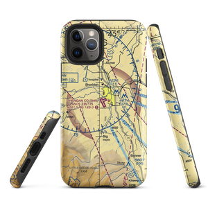 Sheridan County Airport (SHR) VFR Sectional  Tough iPhone Case