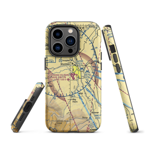 Sheridan County Airport (SHR) VFR Sectional  Tough iPhone Case