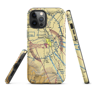 Sheridan County Airport (SHR) VFR Sectional  Tough iPhone Case