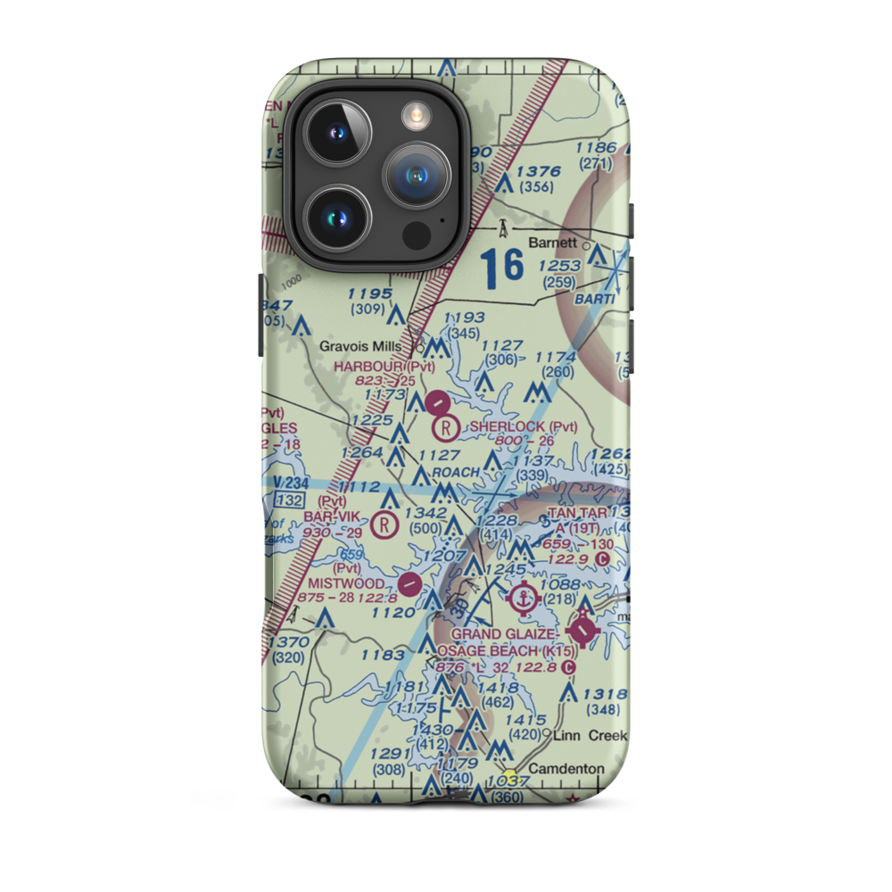 Sherlock Field (1MO8) VFR Sectional  Tough iPhone Case iPhone 16 Pro Max model shown