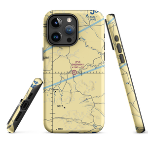 Sherwin Field Nr 1 Airport (WY09) VFR Sectional  Tough iPhone Case