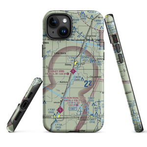 Sibley Municipal Airport (ISB) VFR Sectional  Tough iPhone Case