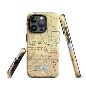 Silver Lake F S Strip (45S) VFR Sectional  Tough iPhone Case