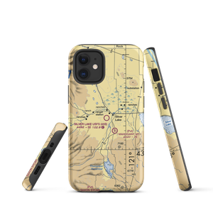 Silver Lake F S Strip (45S) VFR Sectional  Tough iPhone Case