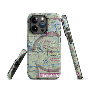 Silver Wings Field (5A5) VFR Sectional  Tough iPhone Case