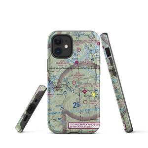 Silver Wings Field (5A5) VFR Sectional  Tough iPhone Case