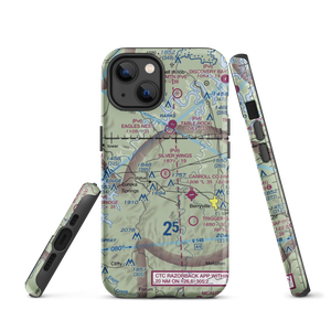 Silver Wings Field (5A5) VFR Sectional  Tough iPhone Case