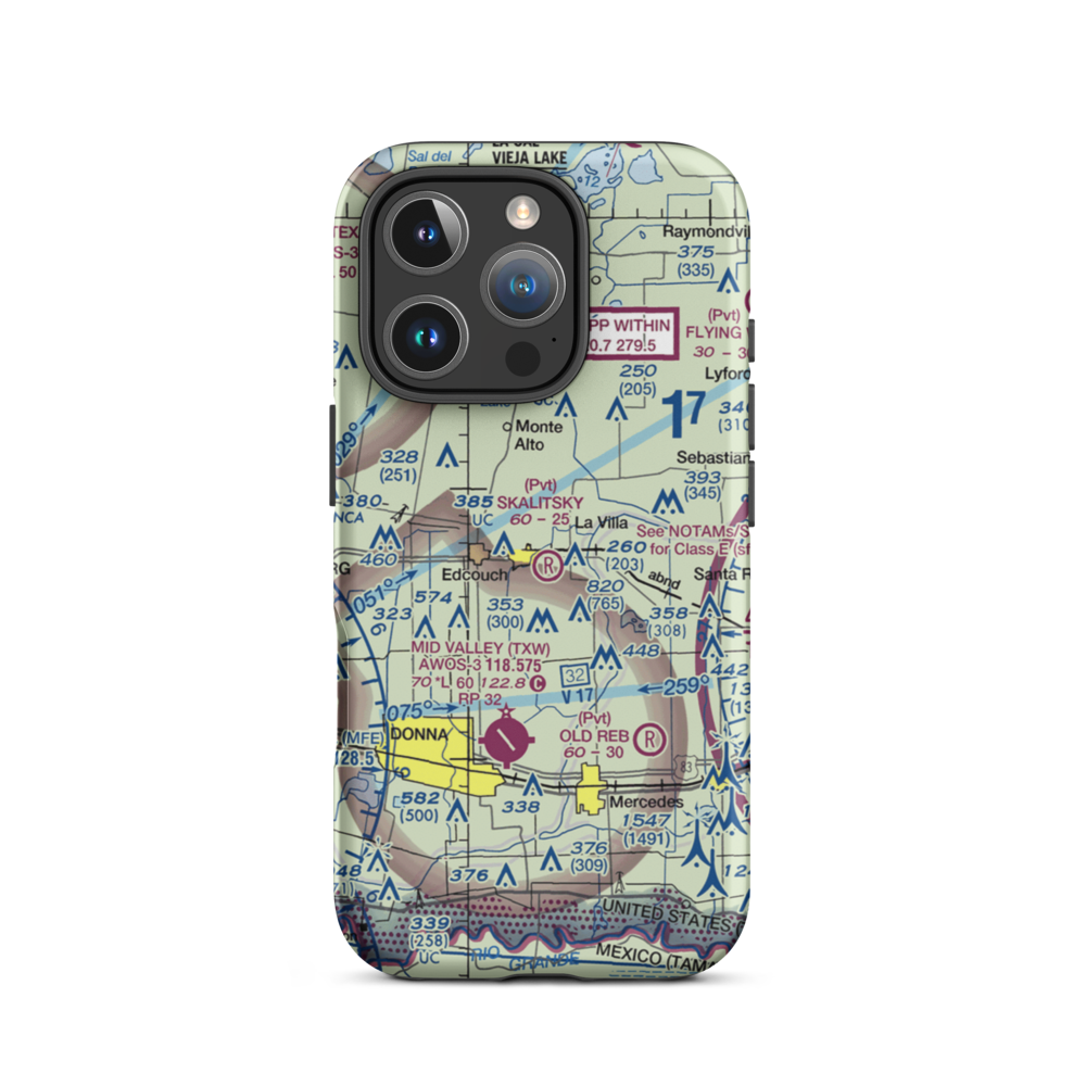 Skalitsky Airport (6TE0) VFR Sectional  Tough iPhone Case iPhone 16 Pro model shown