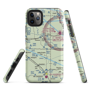 Skillet Fork Farm Airport (19IS) VFR Sectional  Tough iPhone Case