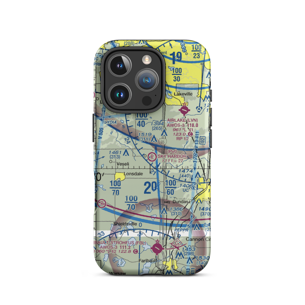 Sky Harbor Residential Airpark (1MN8) VFR Sectional  Tough iPhone Case iPhone 16 Pro model shown