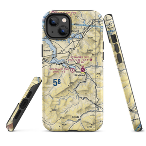 Sky Island Ranch Airport (ID13) VFR Sectional  Tough iPhone Case