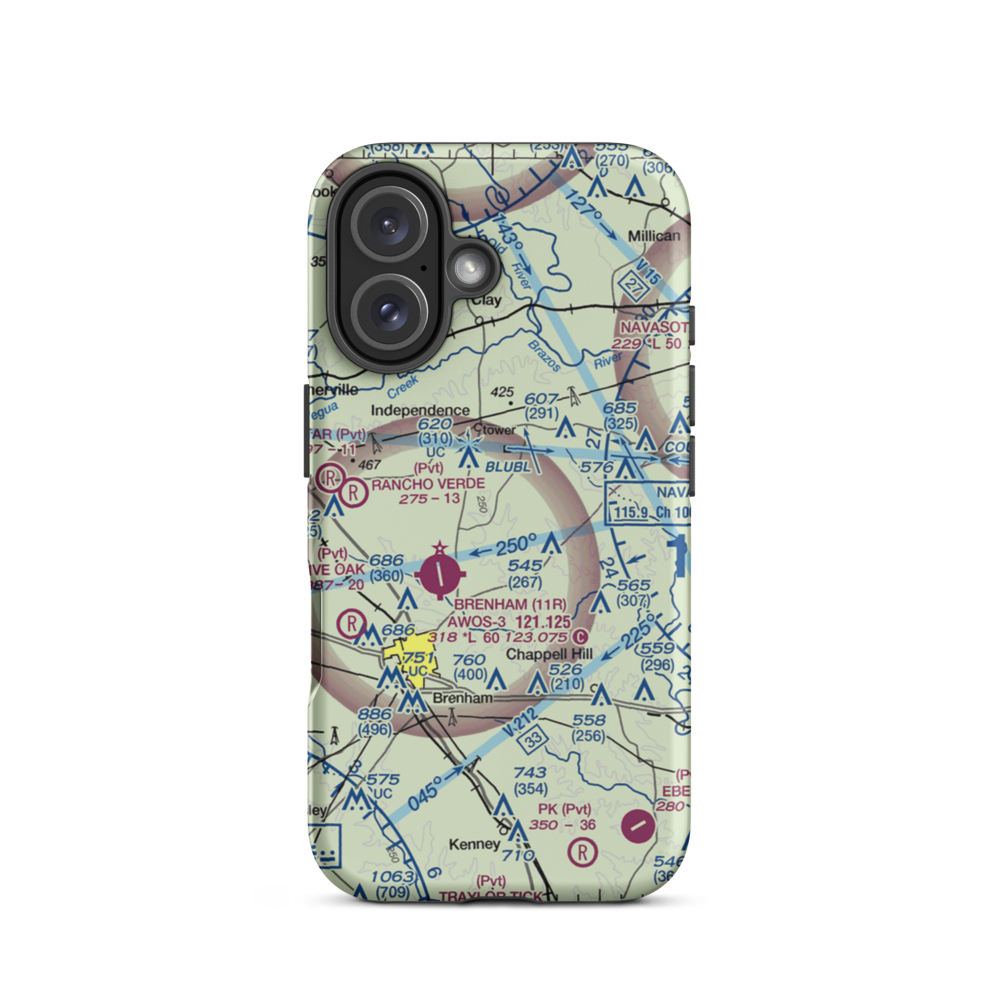 Sky Lane Ranch Airport (XS68) VFR Sectional  Tough iPhone Case iPhone 16 model shown