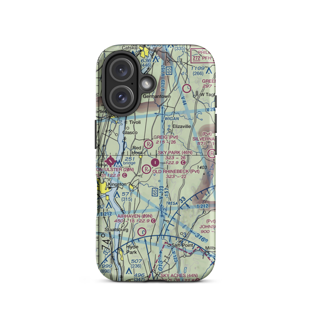 Sky Park Airport (46N) VFR Sectional  Tough iPhone Case iPhone 16 model shown