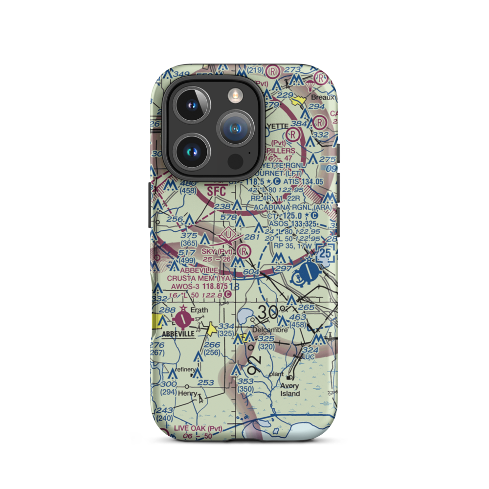 Sky Ranch Airport (33LA) VFR Sectional  Tough iPhone Case iPhone 16 Pro model shown