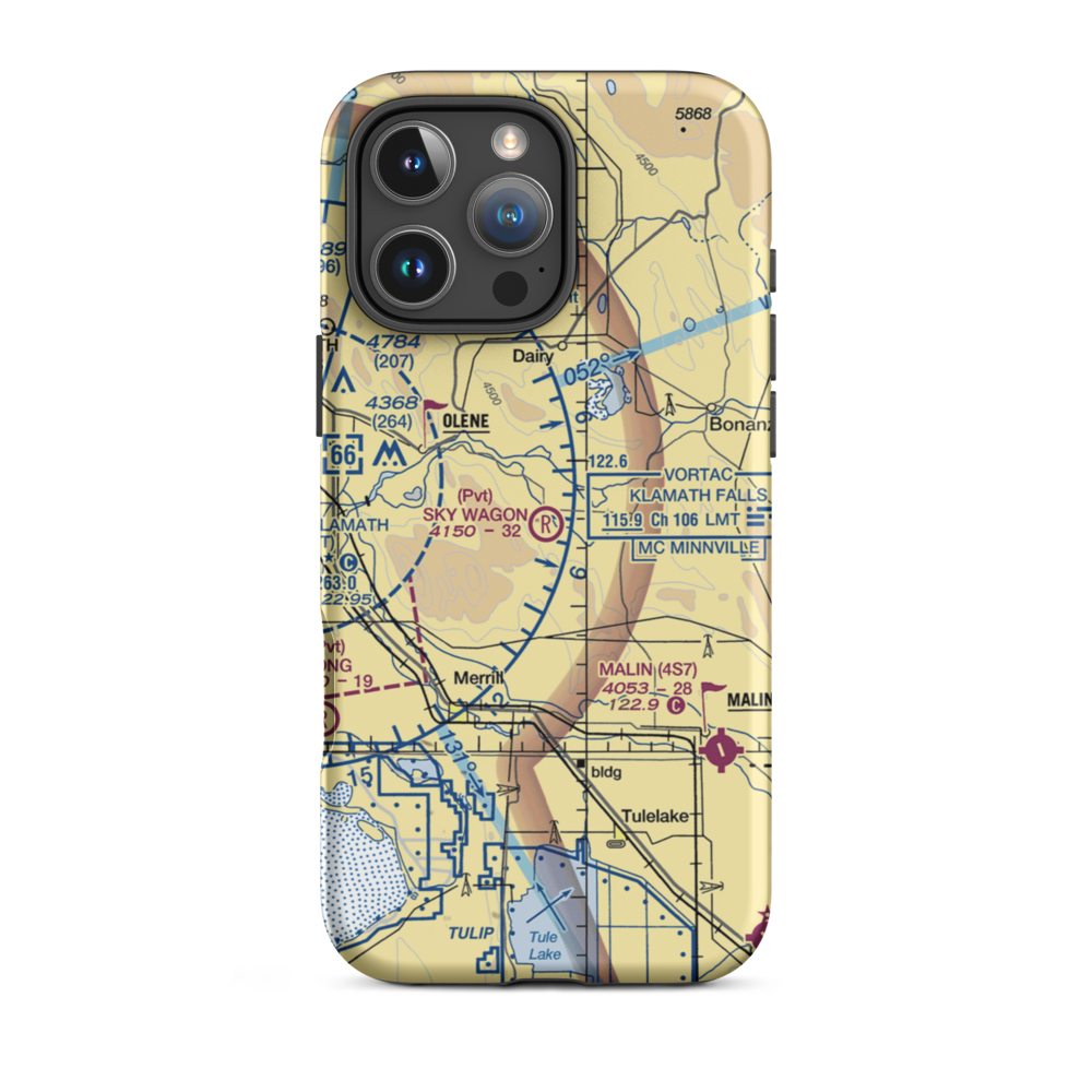 Sky Wagon Ranch Airport (6OG3) VFR Sectional  Tough iPhone Case iPhone 16 Pro Max model shown