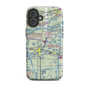 Skydive Chicago Airport (8N2) VFR Sectional  Tough iPhone Case