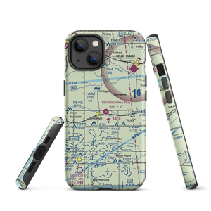 Skydive Iowa Airport (09IA) VFR Sectional  Tough iPhone Case