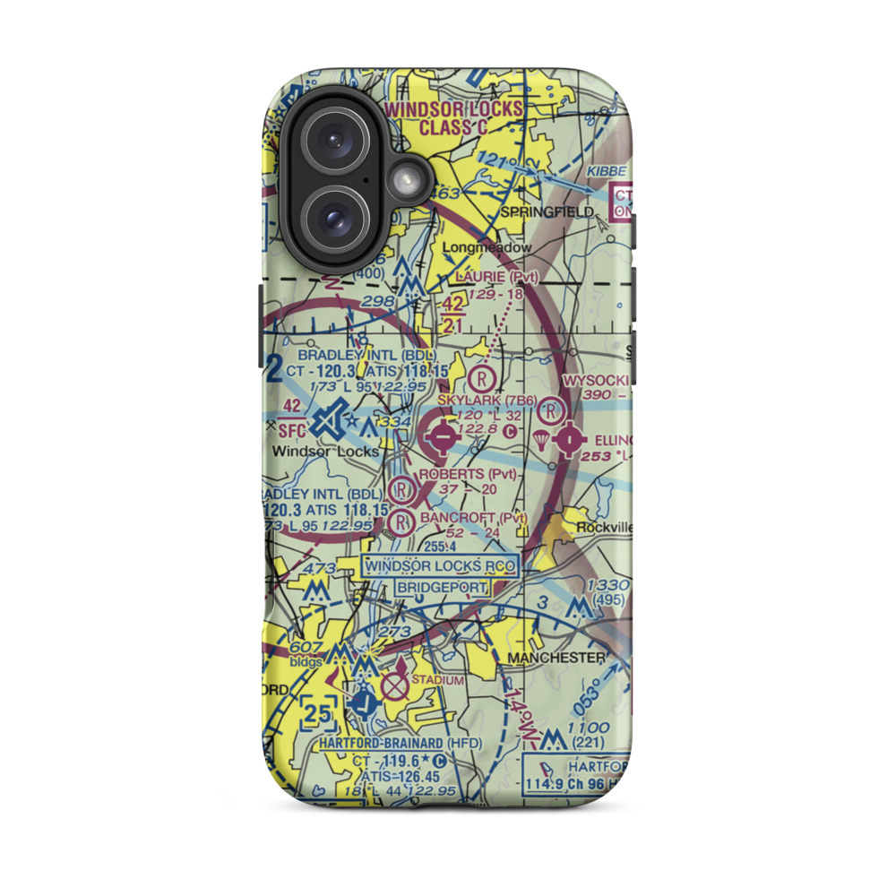 Skylark Airpark (7B6) VFR Sectional  Tough iPhone Case iPhone 16 Plus model shown