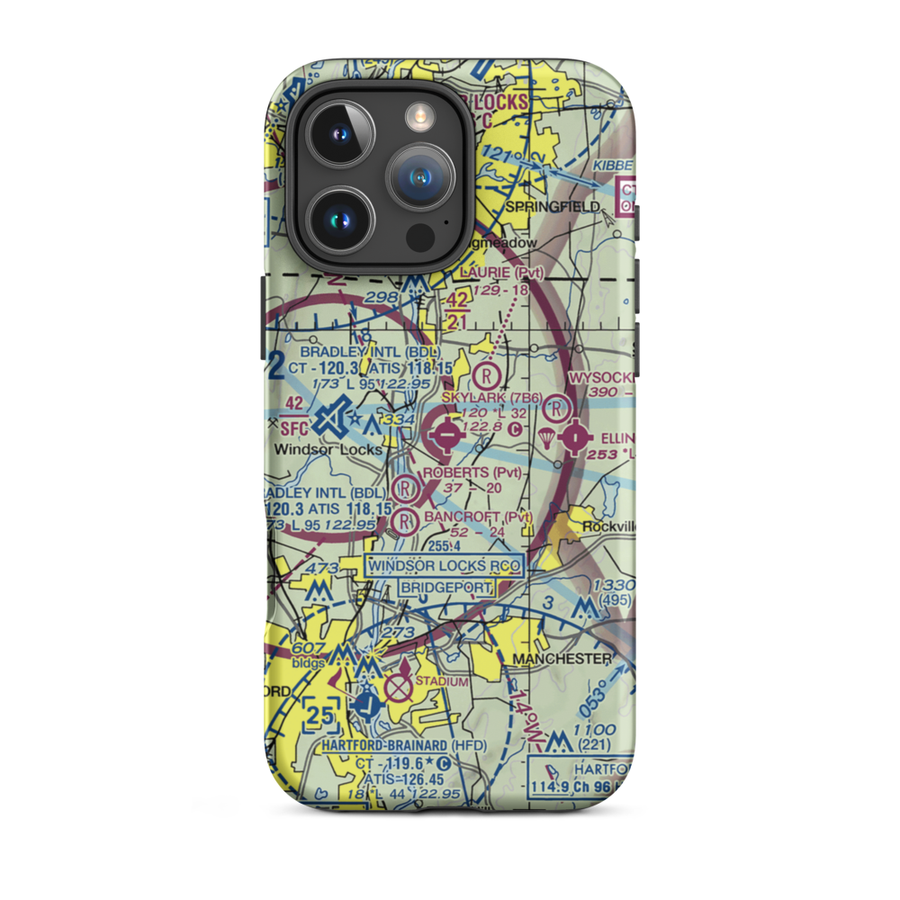 Skylark Airpark (7B6) VFR Sectional  Tough iPhone Case iPhone 16 Pro Max model shown
