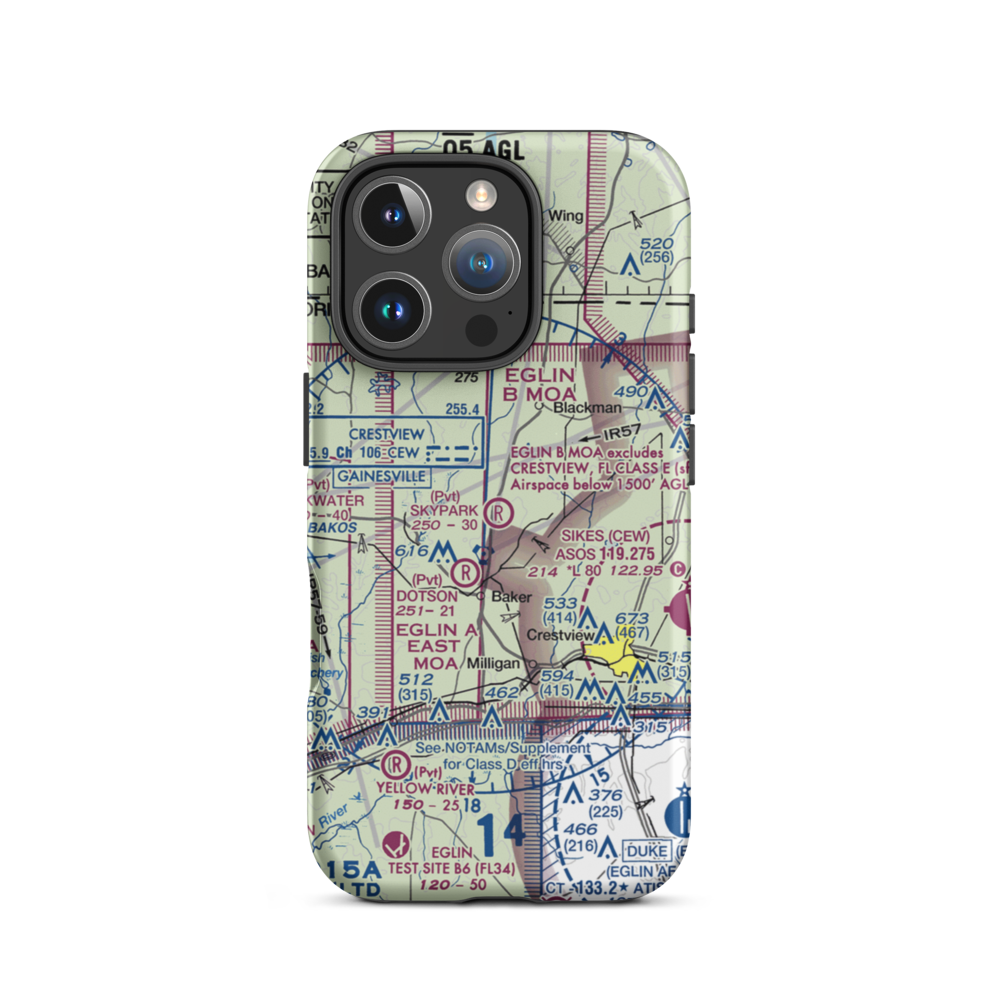 Skypark Estates Owners Assoc Airport (18FD) VFR Sectional  Tough iPhone Case iPhone 16 Pro model shown