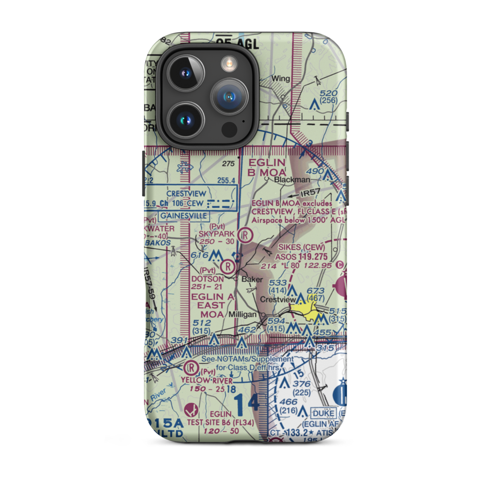Skypark Estates Owners Assoc Airport (18FD) VFR Sectional  Tough iPhone Case iPhone 16 Pro Max model shown