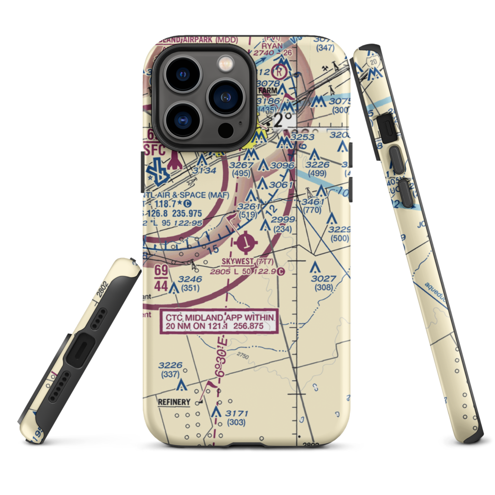 Skywest Inc Airport (7T7) VFR Sectional  Tough iPhone Case iPhone 13 Pro Max model shown