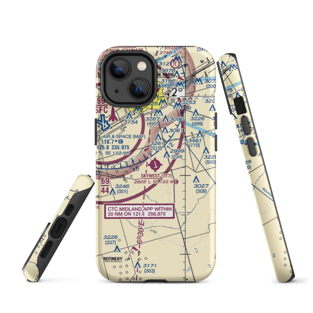 Skywest Inc Airport (7T7) VFR Sectional  Tough iPhone Case iPhone 14 model shown