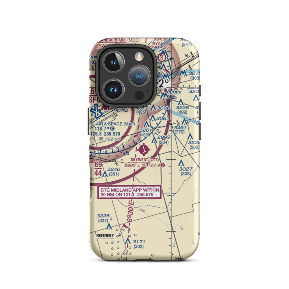 Skywest Inc Airport (7T7) VFR Sectional  Tough iPhone Case iPhone 16 Pro model shown