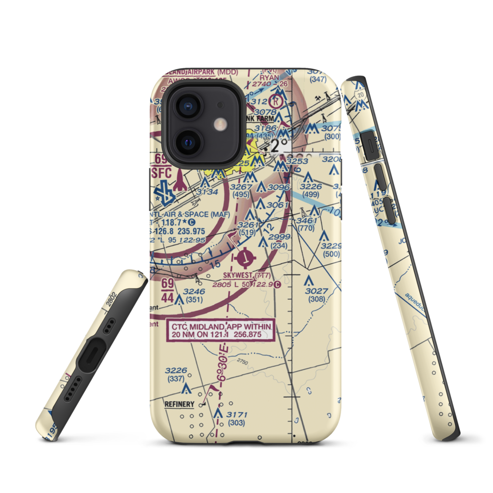 Skywest Inc Airport (7T7) VFR Sectional  Tough iPhone Case iPhone 12 model shown