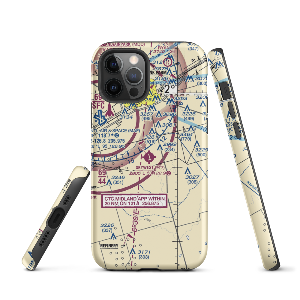 Skywest Inc Airport (7T7) VFR Sectional  Tough iPhone Case iPhone 12 Pro model shown