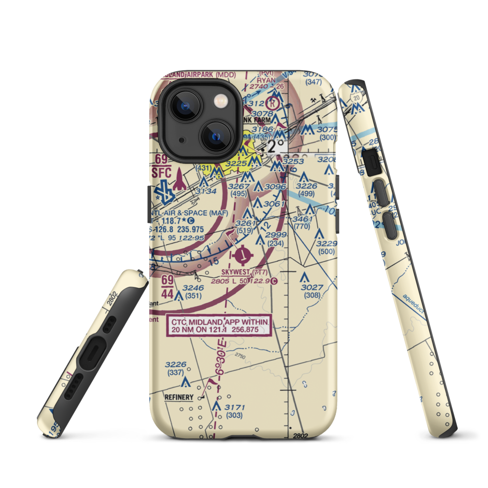 Skywest Inc Airport (7T7) VFR Sectional  Tough iPhone Case iPhone 13 model shown