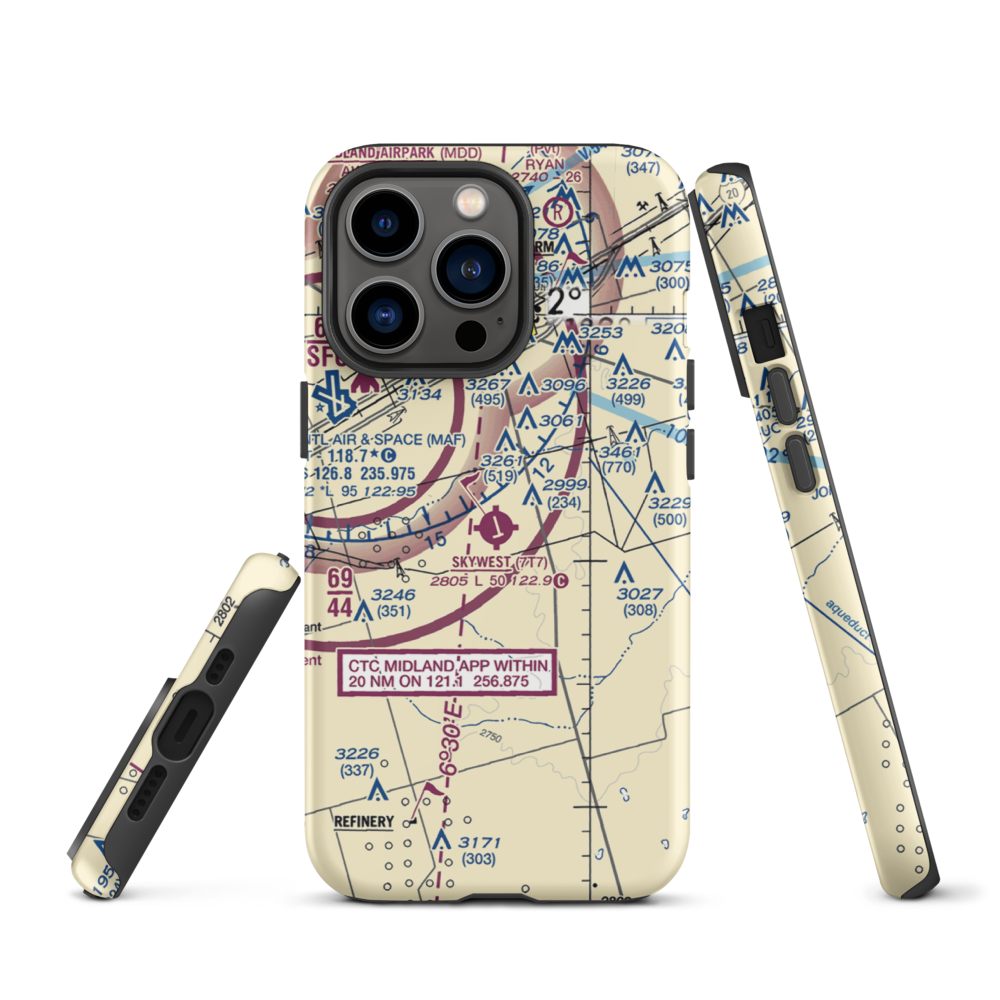Skywest Inc Airport (7T7) VFR Sectional  Tough iPhone Case iPhone 13 Pro model shown