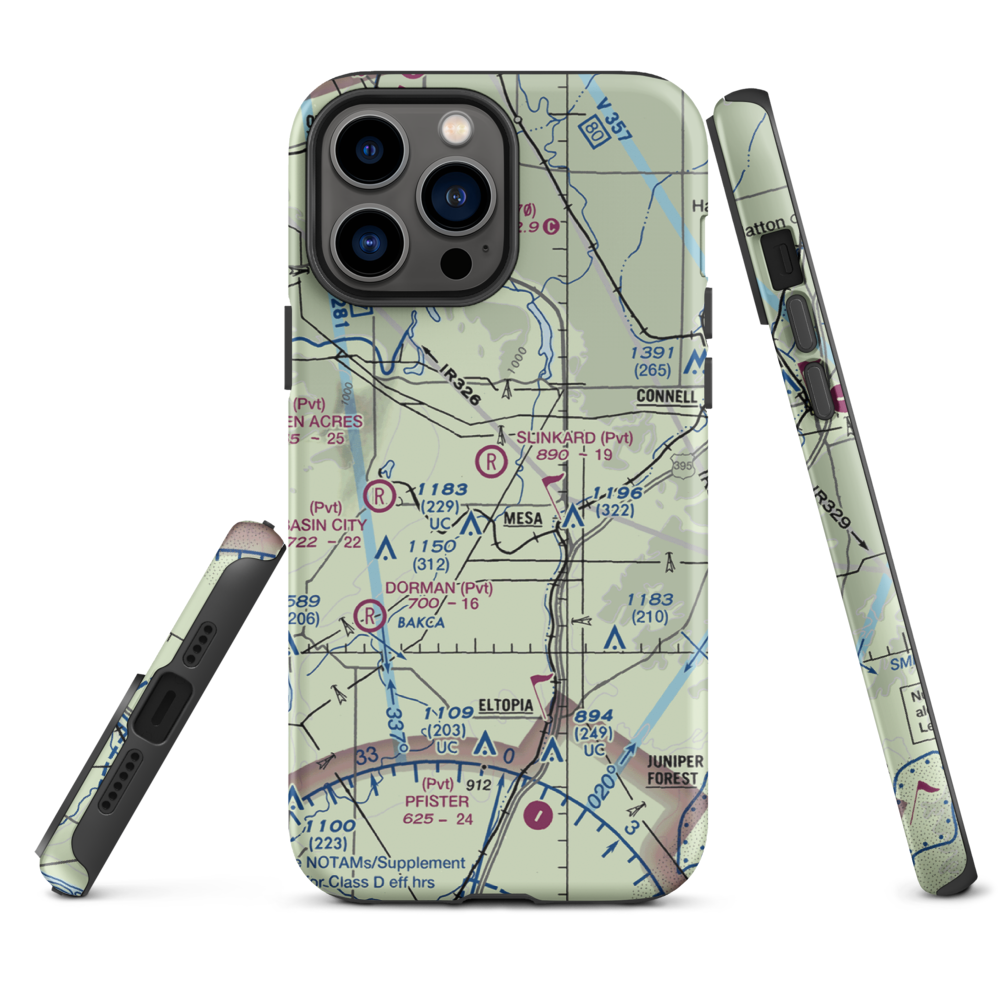 Slinkard Airfield (WN31) VFR Sectional  Tough iPhone Case iPhone 13 Pro Max model shown