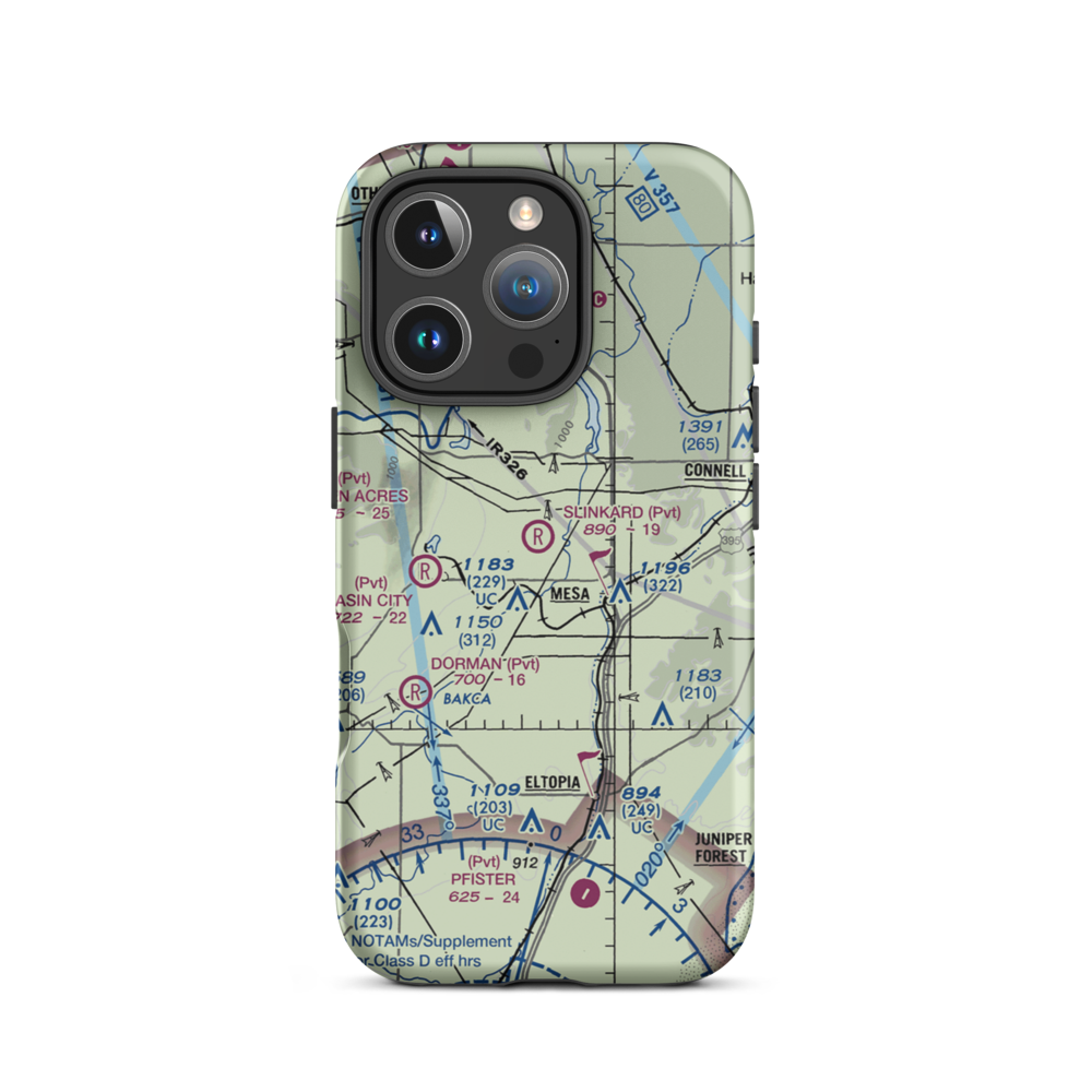 Slinkard Airfield (WN31) VFR Sectional  Tough iPhone Case iPhone 16 Pro model shown