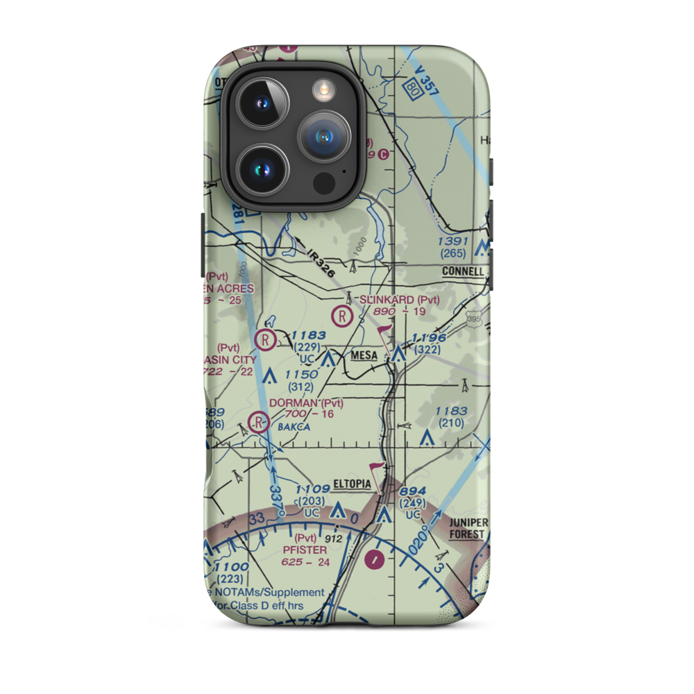 Slinkard Airfield (WN31) VFR Sectional  Tough iPhone Case iPhone 16 Pro Max model shown