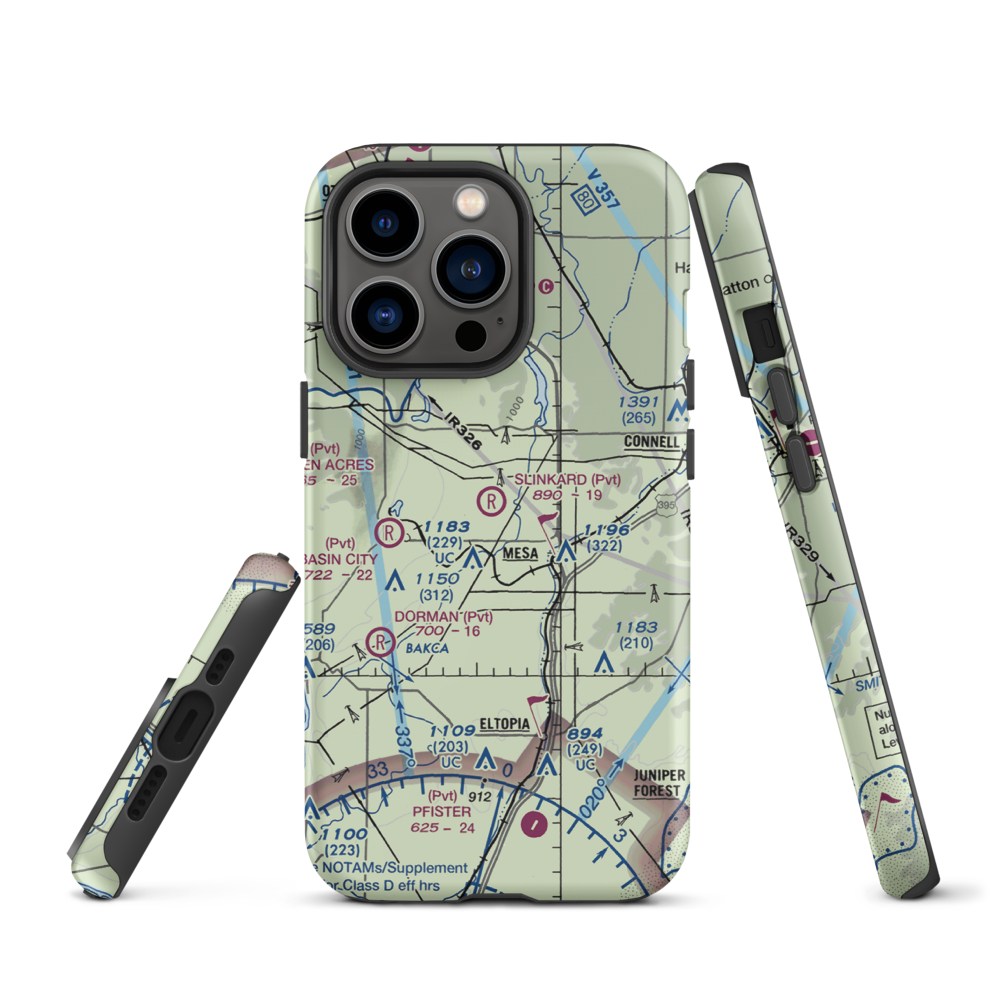 Slinkard Airfield (WN31) VFR Sectional  Tough iPhone Case iPhone 13 Pro model shown