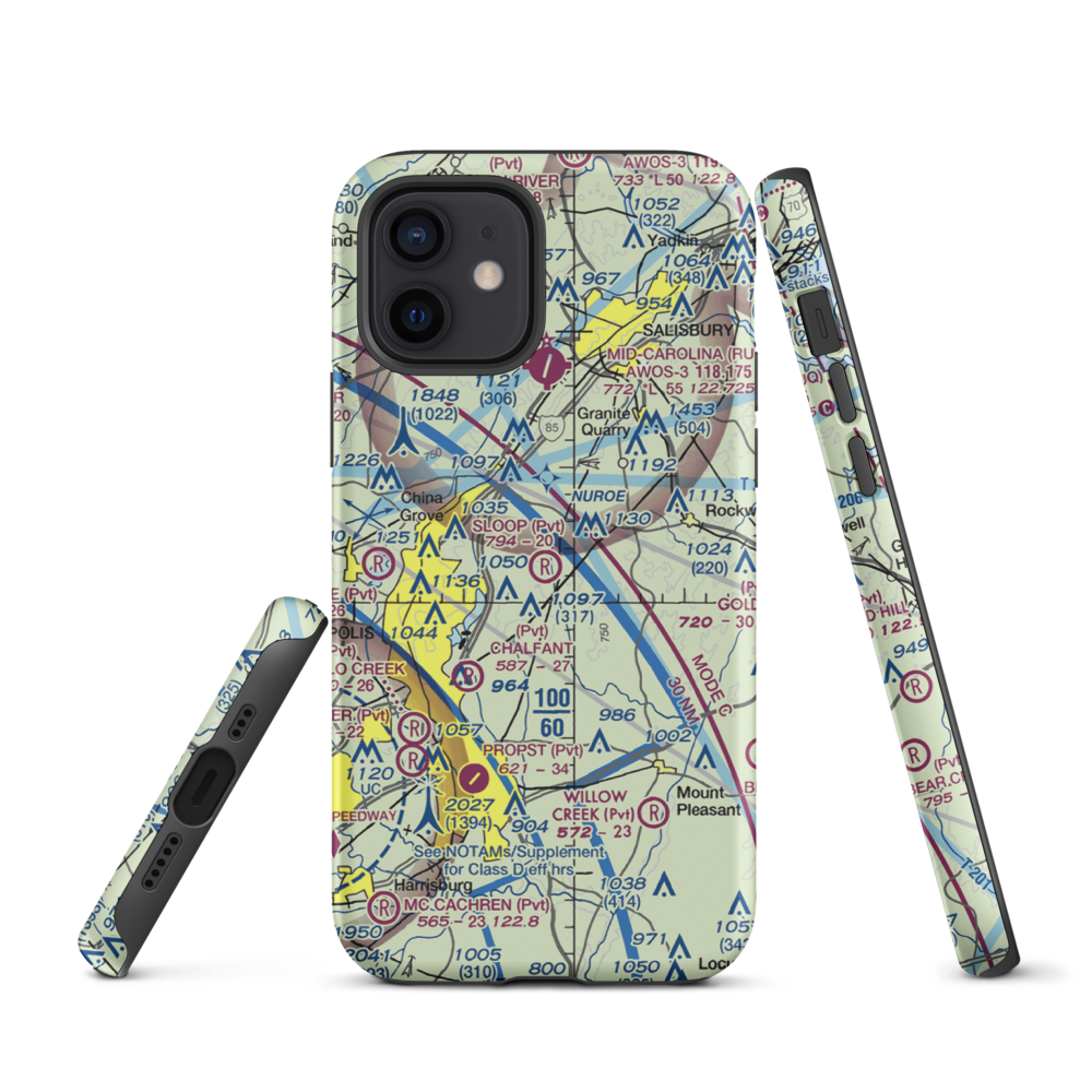 Sloop Airport (41NC) VFR Sectional  Tough iPhone Case iPhone 12 model shown