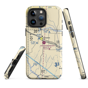 Smiley Johnson Municipal Airport-Bass Field (E34) VFR Sectional  Tough iPhone Case