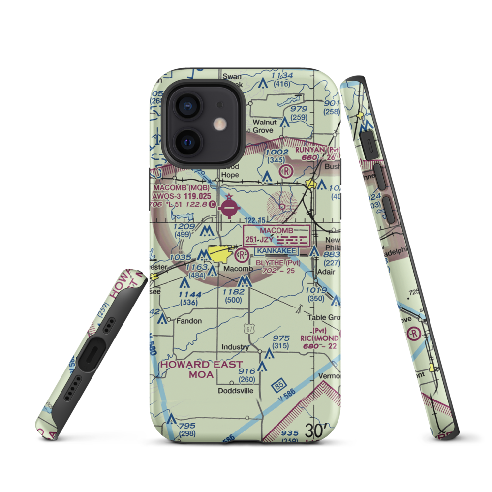 Smith Airport (LL27) VFR Sectional  Tough iPhone Case iPhone 12 model shown