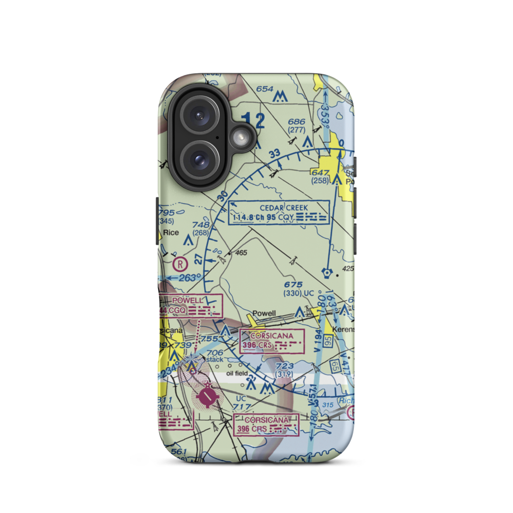 Smith Airport (TX51) VFR Sectional  Tough iPhone Case iPhone 16 model shown