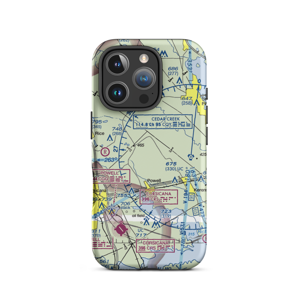 Smith Airport (TX51) VFR Sectional  Tough iPhone Case iPhone 16 Pro model shown